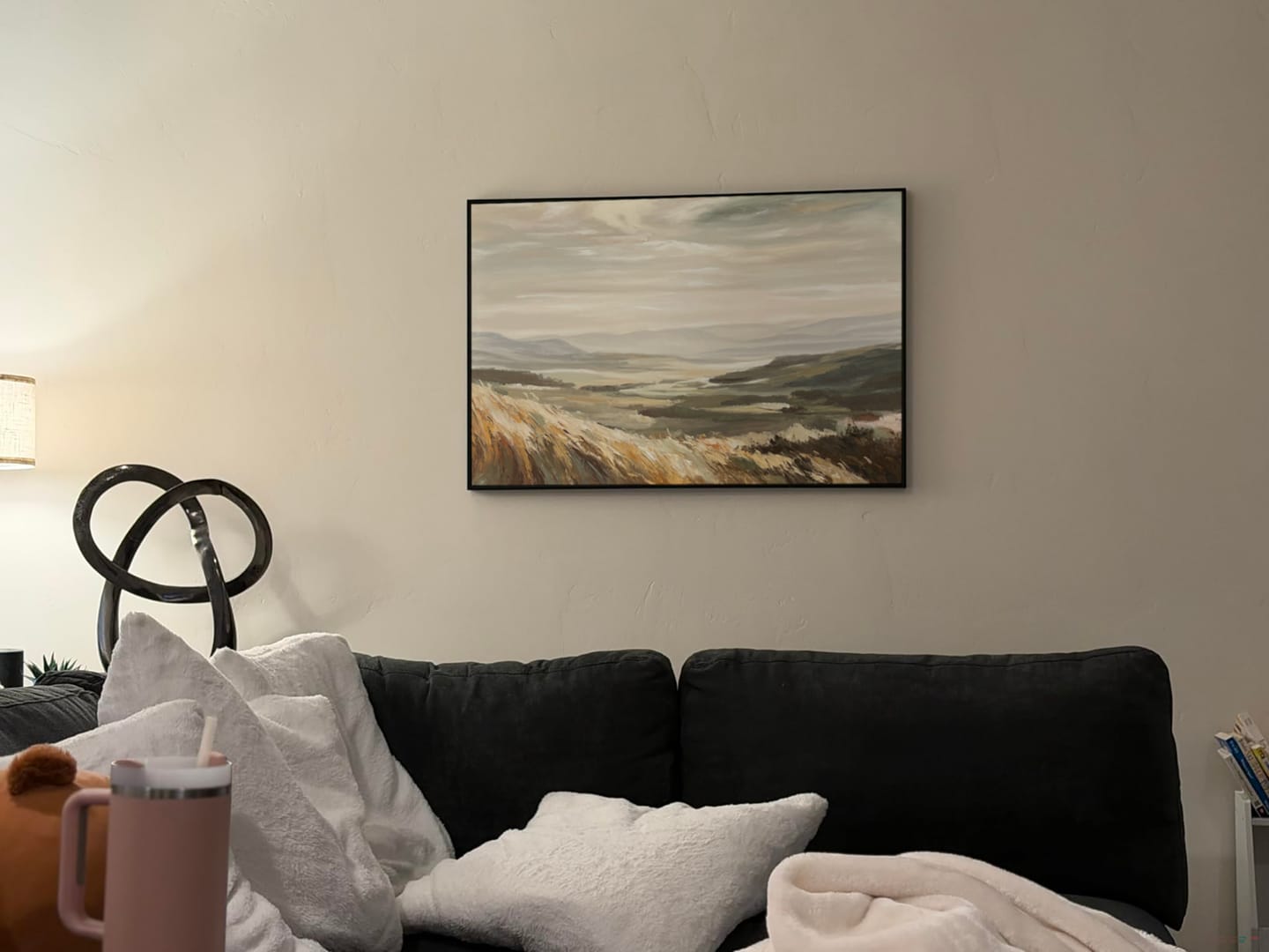 Customer photo review of Minimalist Mountain Texture Canvas # MM444