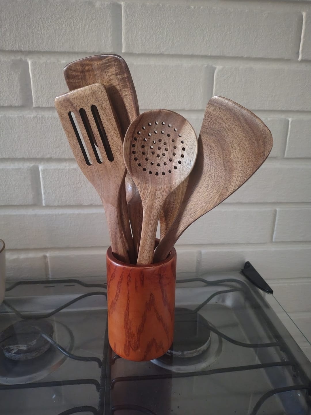 Customer photo review of Set de Utensilios de Cocina 8 pzs Madera Natural