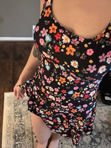 Customer photo review of Emoswim - One-Shoulder Badekleid für Damen Bauchweg Badeanzug mit Rock