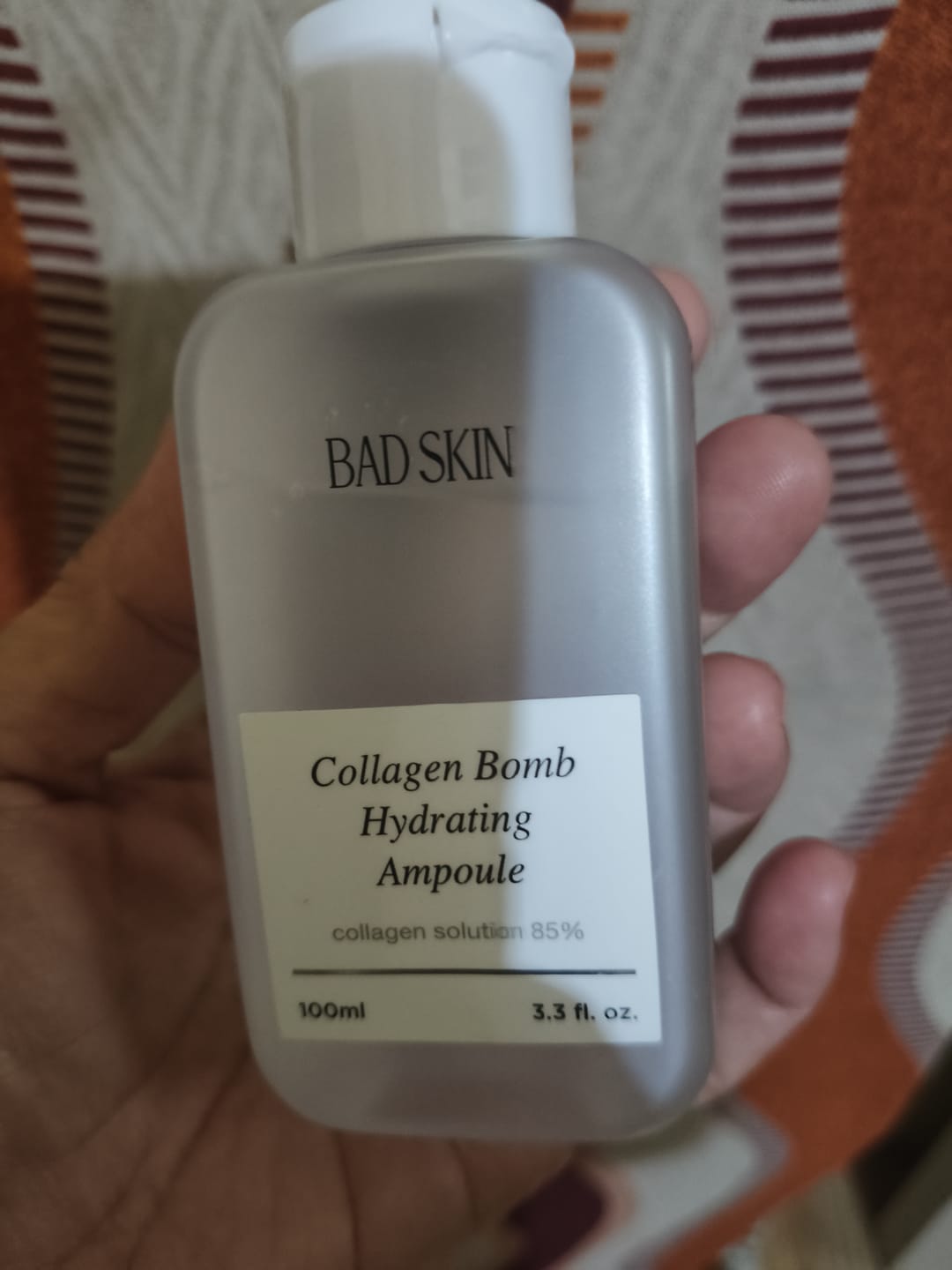 Customer photo review of Bad Skin™ Korean Collagen Bomb Hydrating Ampoule