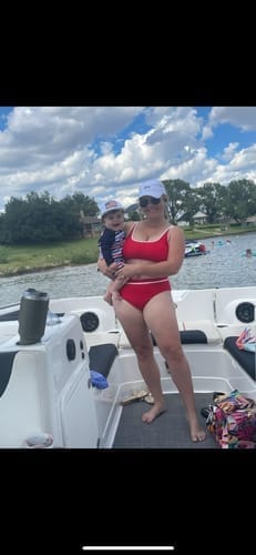 Customer photo review of Emoswim - Damen High Waist Bikini-Sets Sportliche Zweiteilige Badeanzüge Colorblock Cheeky High-Cut Bademode