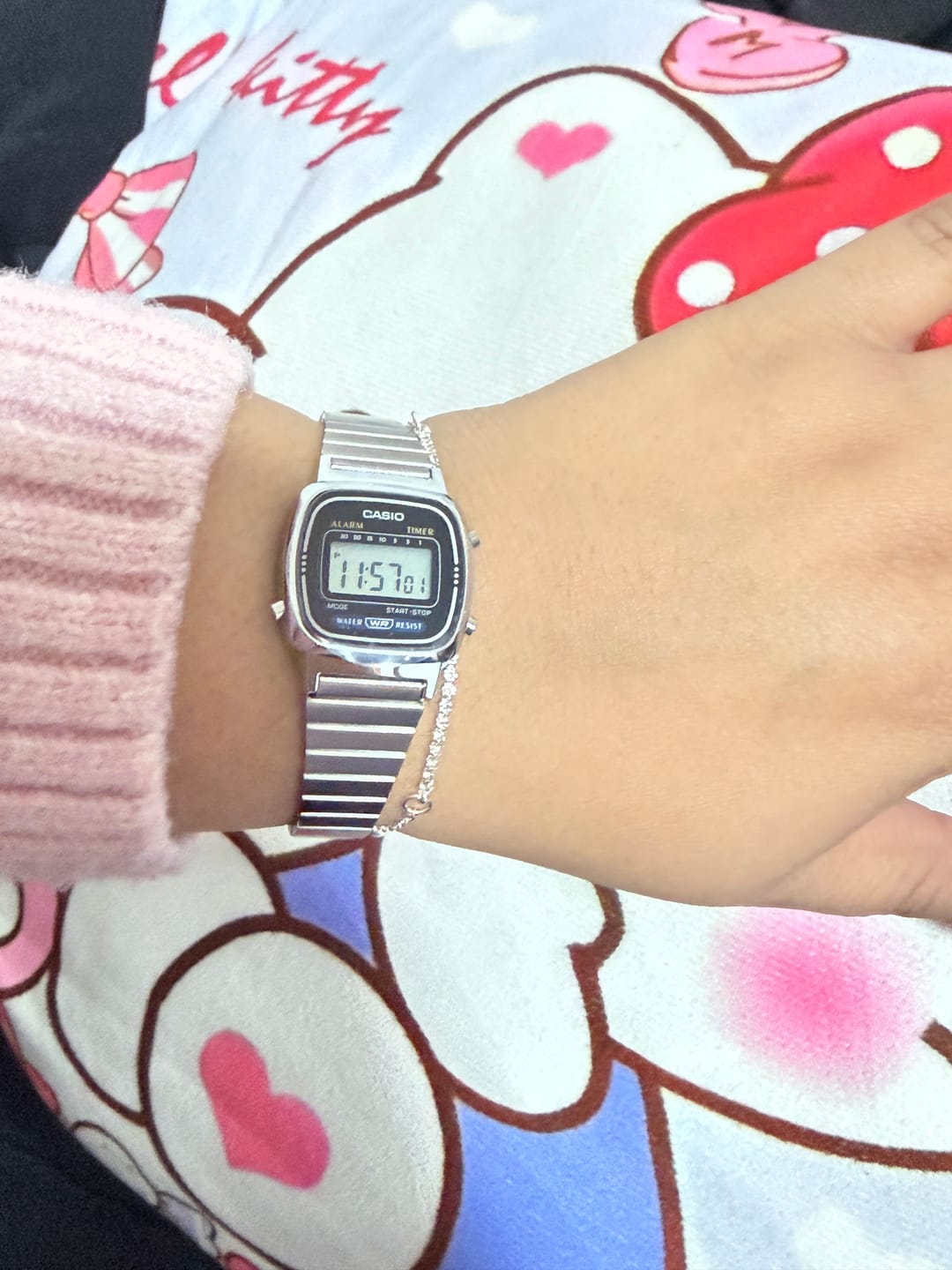 Customer photo review of Reloj Casio Vintage LA670WA-1DF Plateado Mini