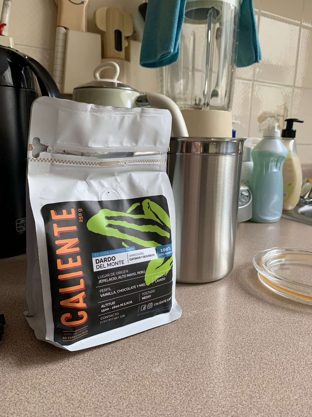 Customer photo review of Caliente Café | Dardo del Monte 250 g grano molido