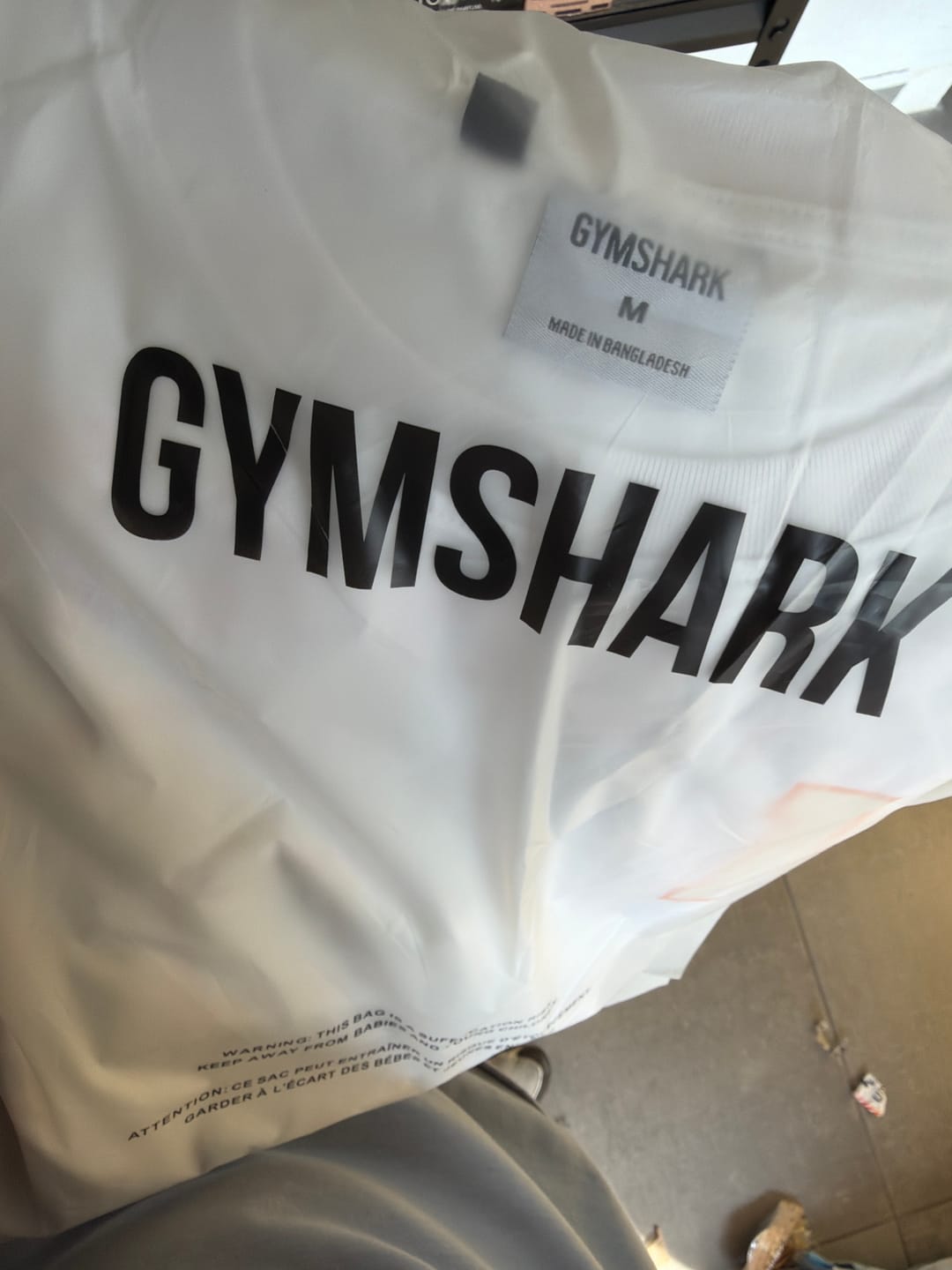 Customer photo review of PLAYERA OVERSIZED GYMSHARK 12