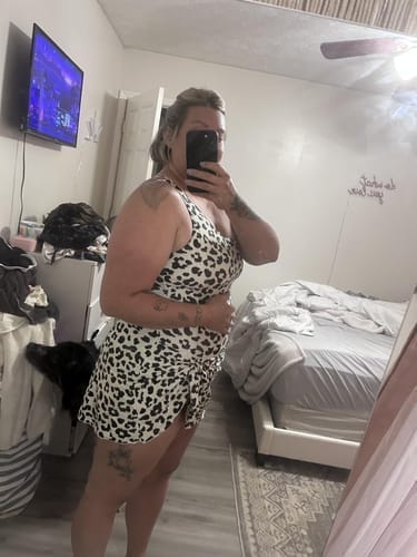 Customer photo review of Emoswim - Damen Badekleid One-Shoulder Badeanzug mit Rock