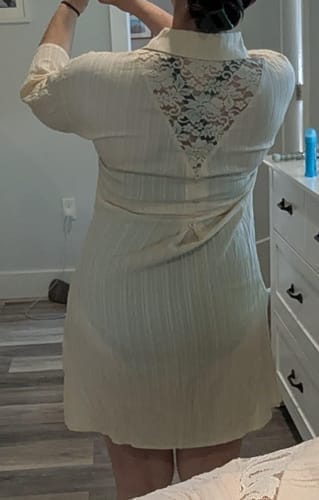 Customer photo review of Emoswim - Cover-Up Strandhemd mit Kordelzug