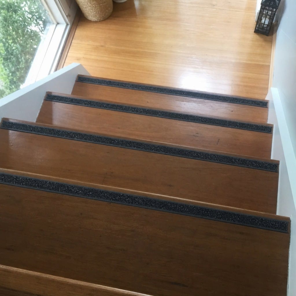 Customer photo review of 10mm Carborundum Stair Insert Cut to Any Size