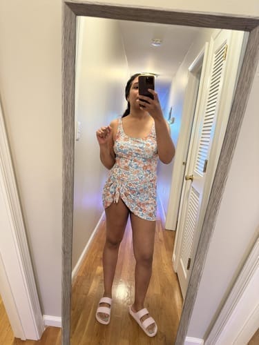 Customer photo review of Emoswim - Badekleid Badeanzüge für Damen Bauchweg Badekleider Rock Bademode