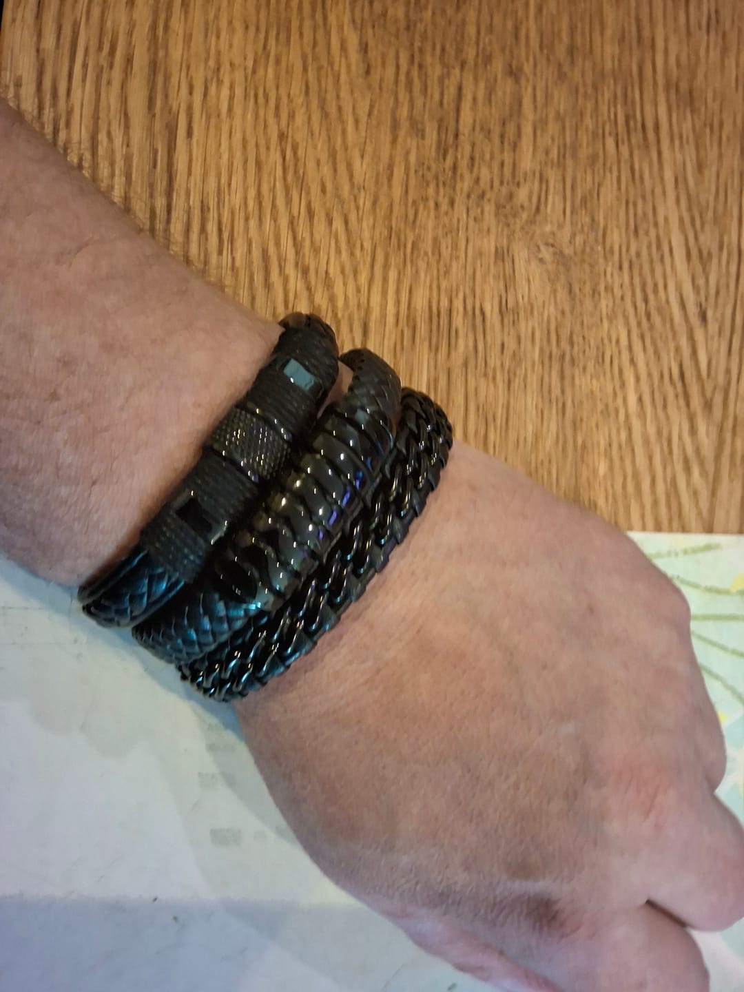 Customer photo review of Lederarmband "Helix"