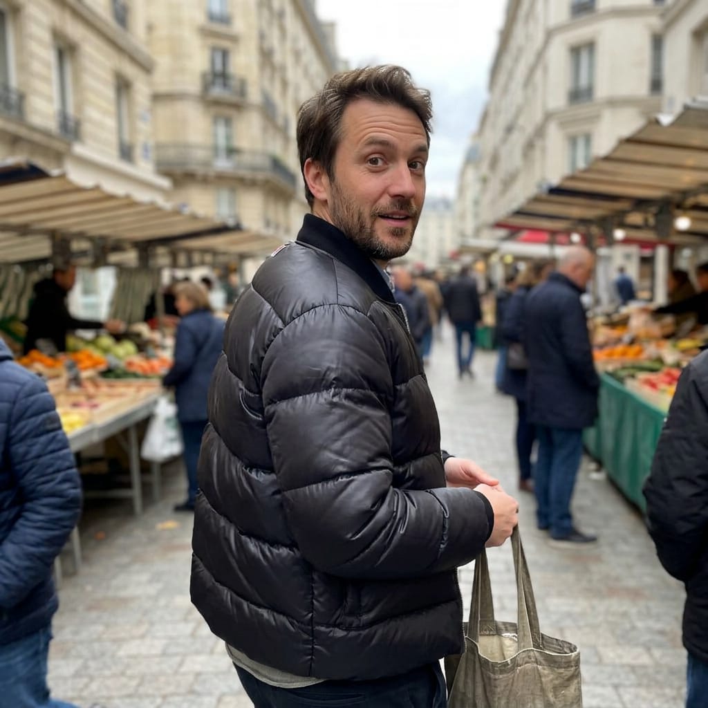 Customer photo review of Herren Winter Daunenjacke