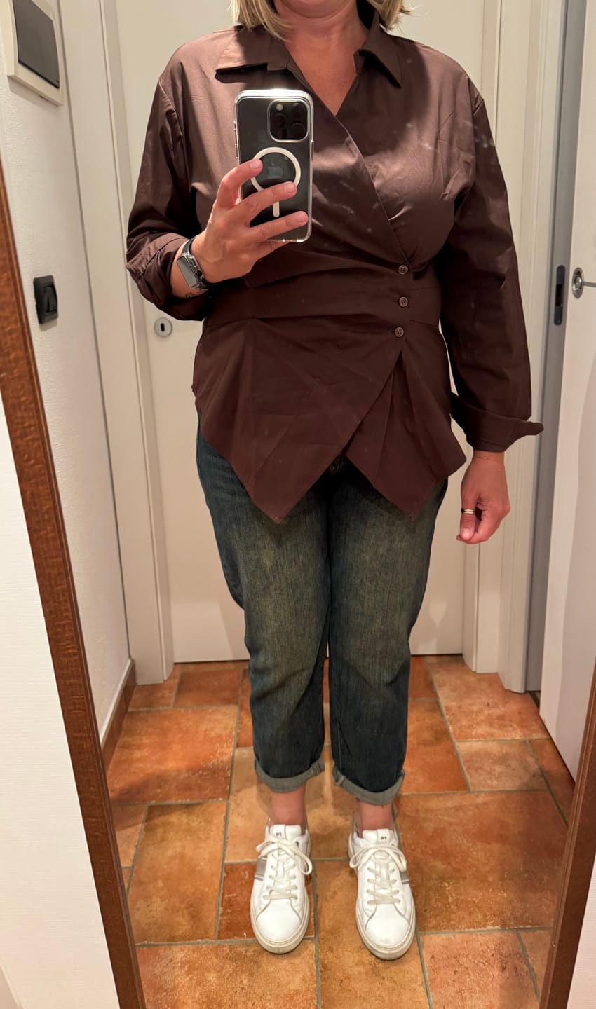 Customer photo review of La camicia irregolare stupenda