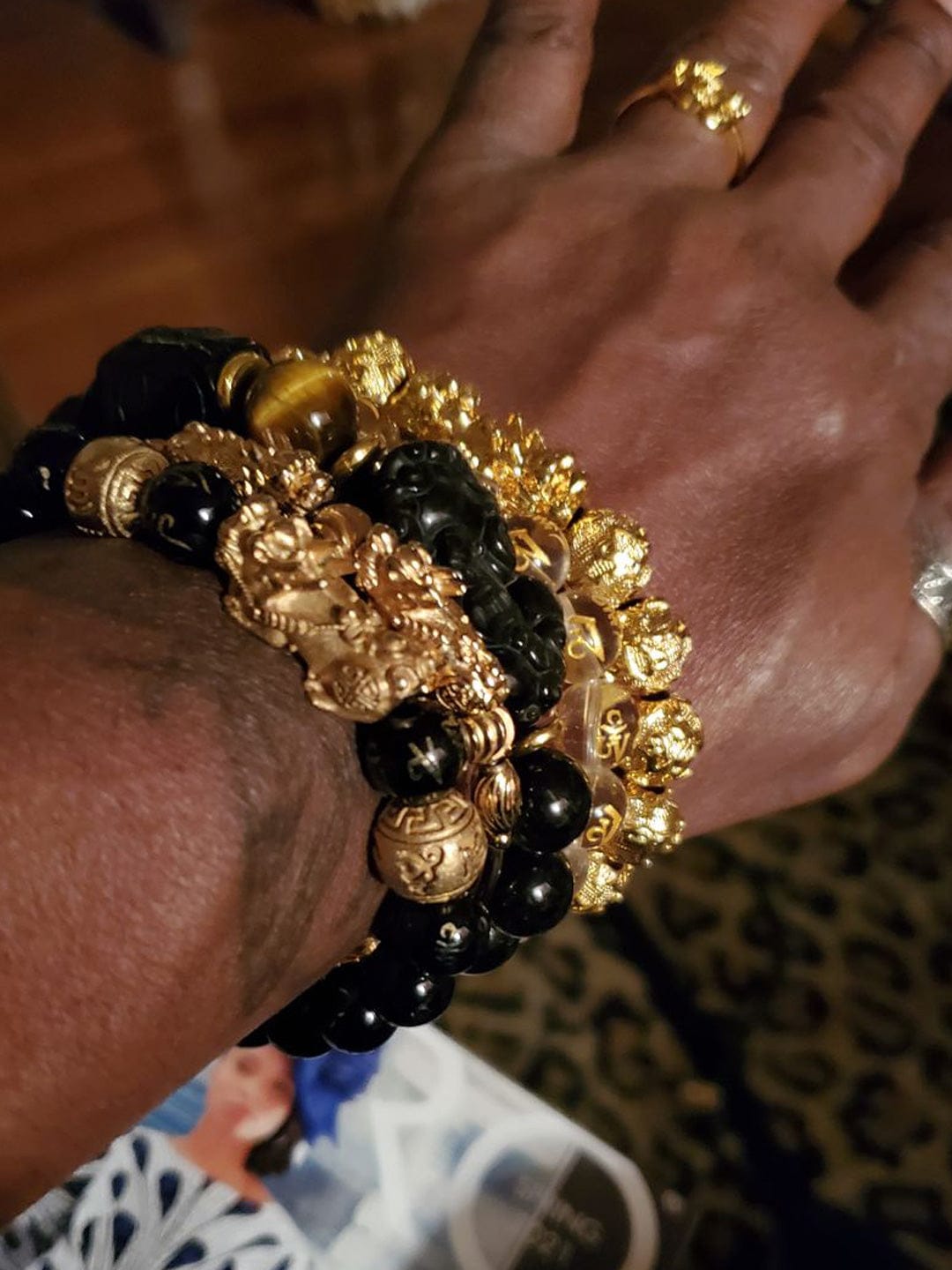 Customer photo review of The Golden Mandate Pixiu Bracelet - Free
