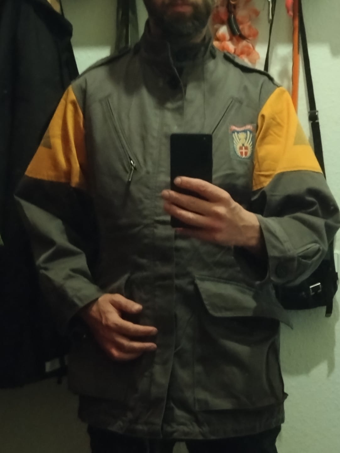 Customer photo review of Original Danish army combat jacket M84 Denmark civil defence grey field surplus