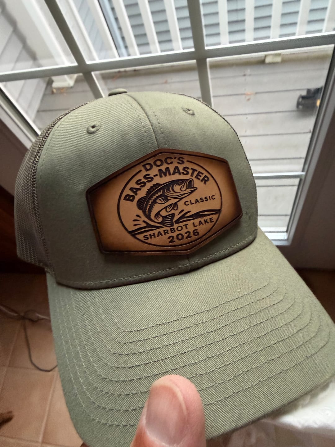 Customer photo review of Richardson 112 Custom Leather Patch Hats