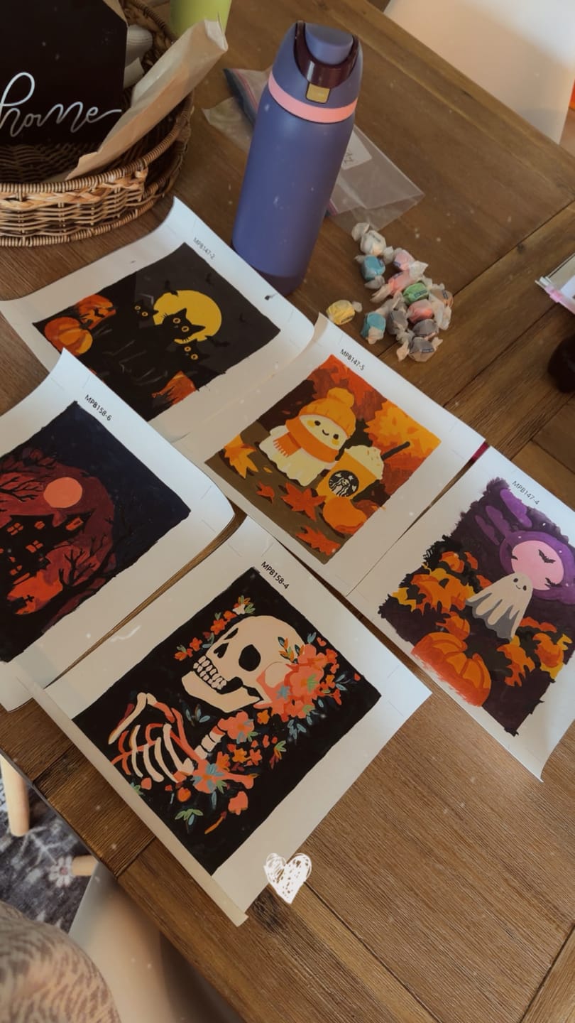 Customer photo review of 12 Mini Paintings | Halloween Vibes Bundle