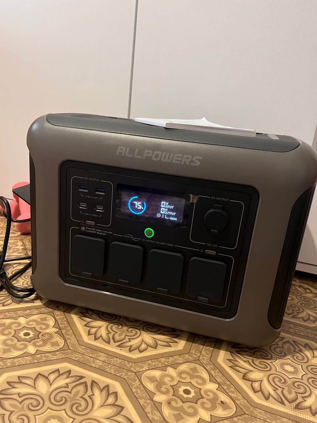 Customer photo review of ALLPOWERS R1500 LITE Portable Power Station 1600W 1056Wh
