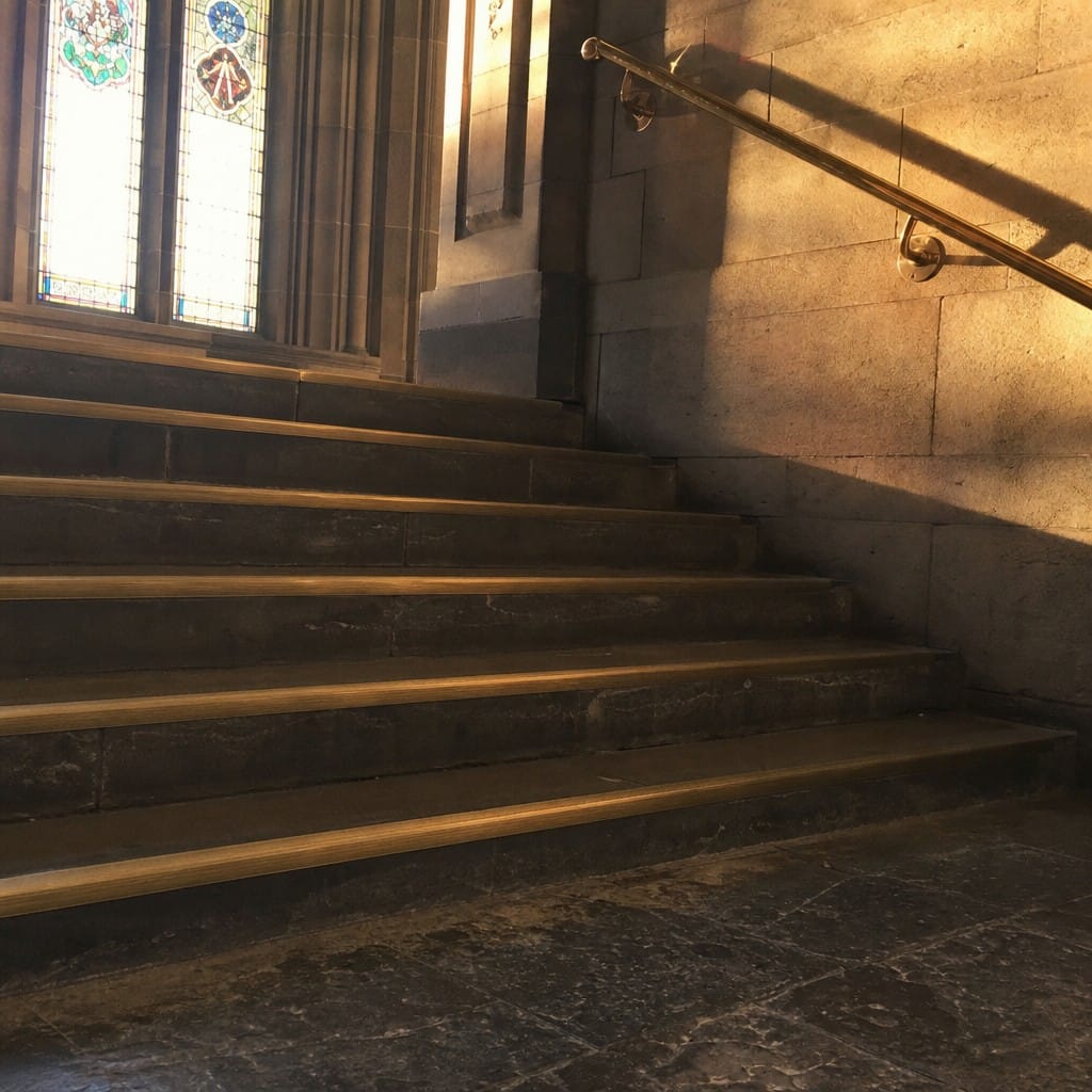 Customer photo review of Solid Brass Ridged Stair Nosing 63x55mm Cut to Any Size