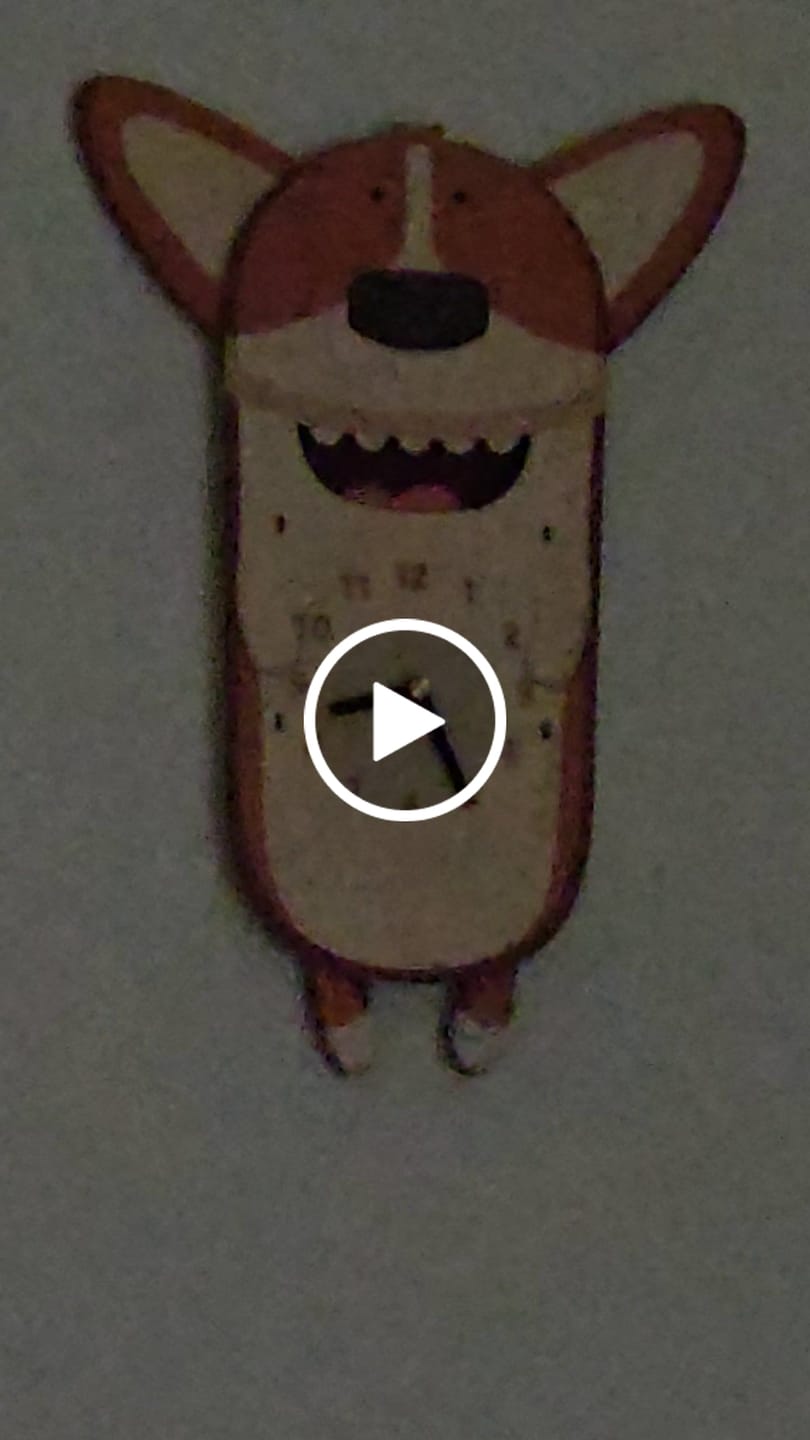 Customer video review of Butters the Corgi Pendulum Clock