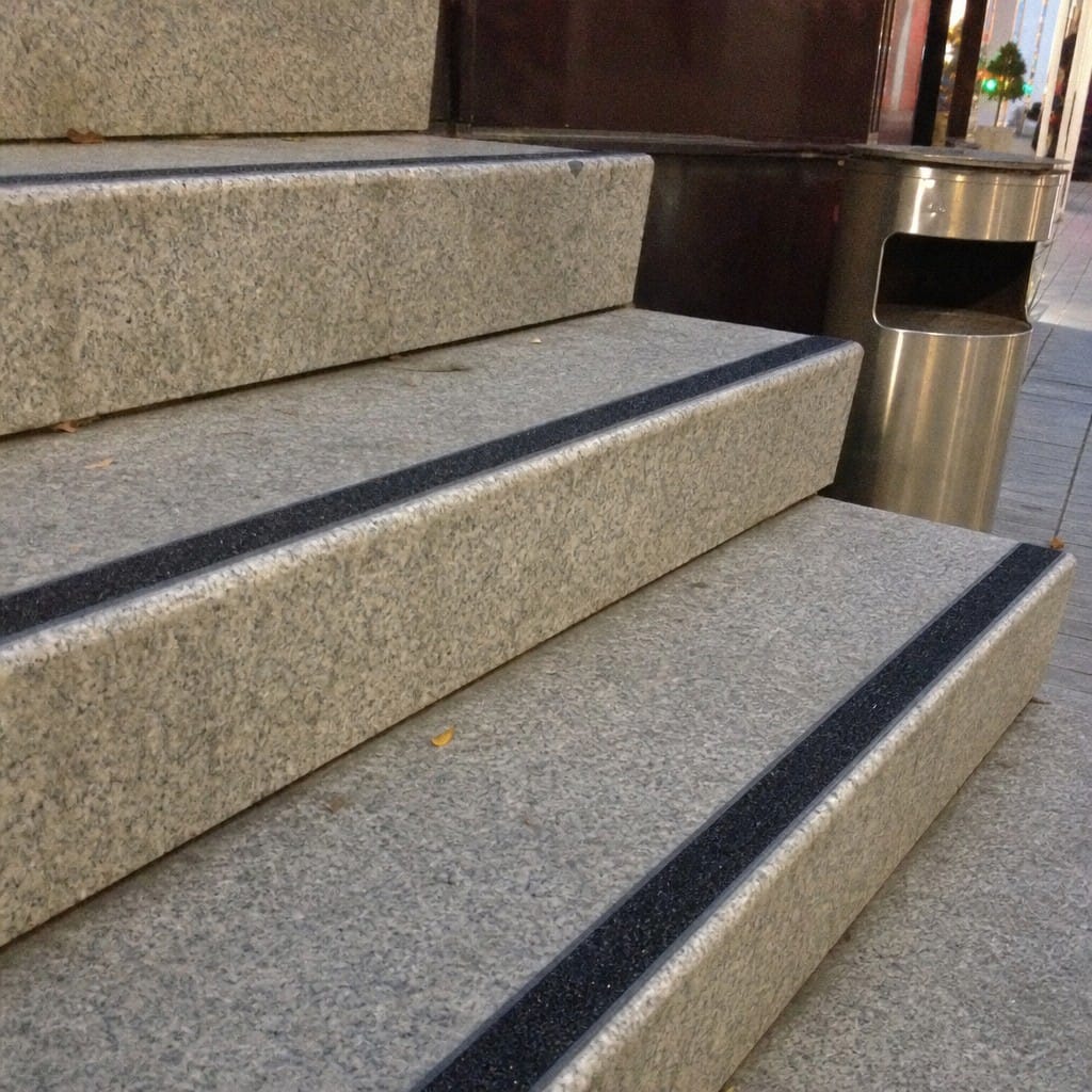 Customer photo review of 35mm Carborundum Stair Insert Cut to Any Size