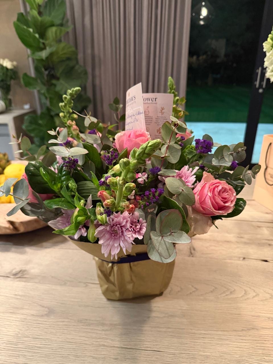 Customer photo review of Harmony Flower Arrangement