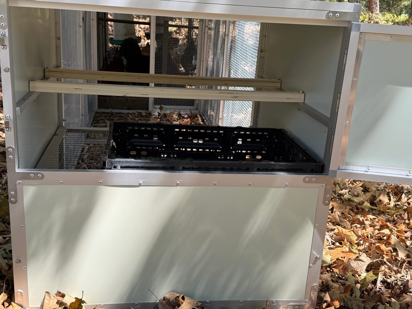 Customer photo review of Mobile Chicken Coop / Chicken Tractor