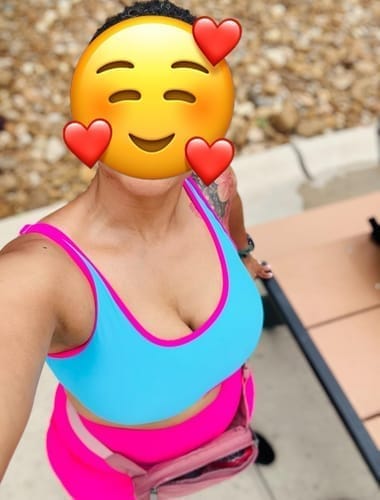 Customer photo review of Emoswim - Damen High Waist Bikini-Sets Sportliche Zweiteilige Badeanzüge Colorblock Cheeky High-Cut Bademode