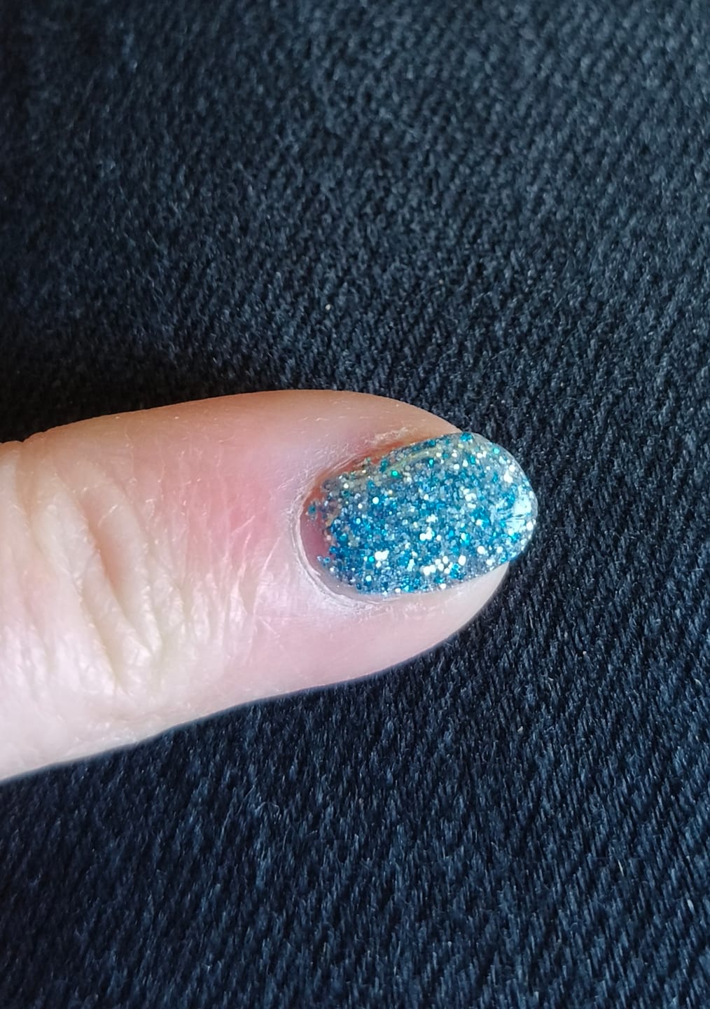 Customer photo review of Frozen Sky Dipping Powder