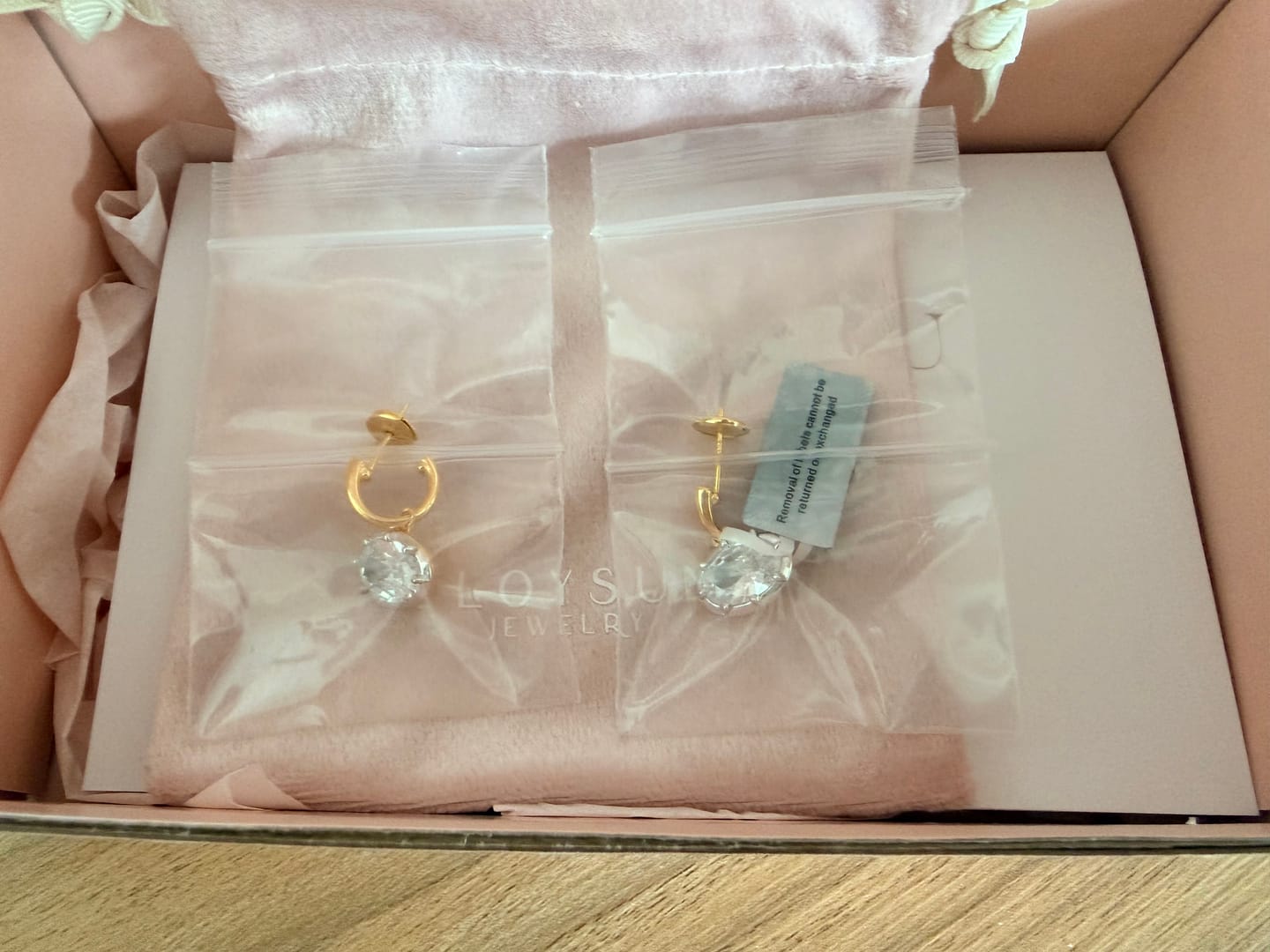 Customer photo review of Georgian-Style Oversized Oval Hoop Earrings