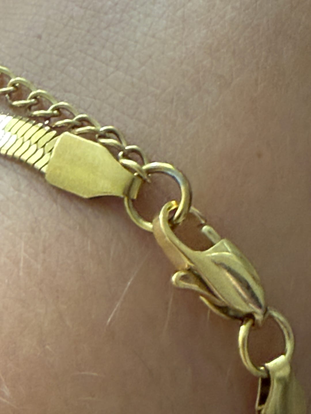 Customer photo review of Angelica® Stainless Steel Herringbone Bracelet (Bundle)