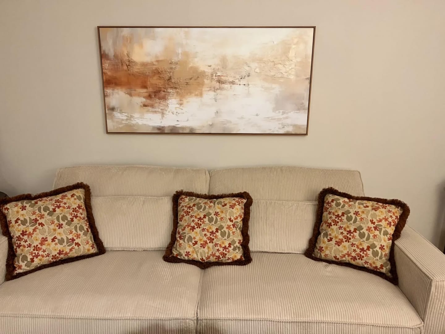 Customer photo review of Abstract Painting Canvas #AW036