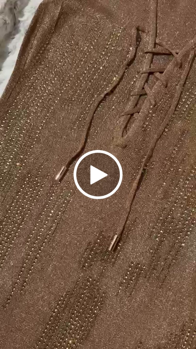 Customer video review of Bronze Geode Mini Dress
