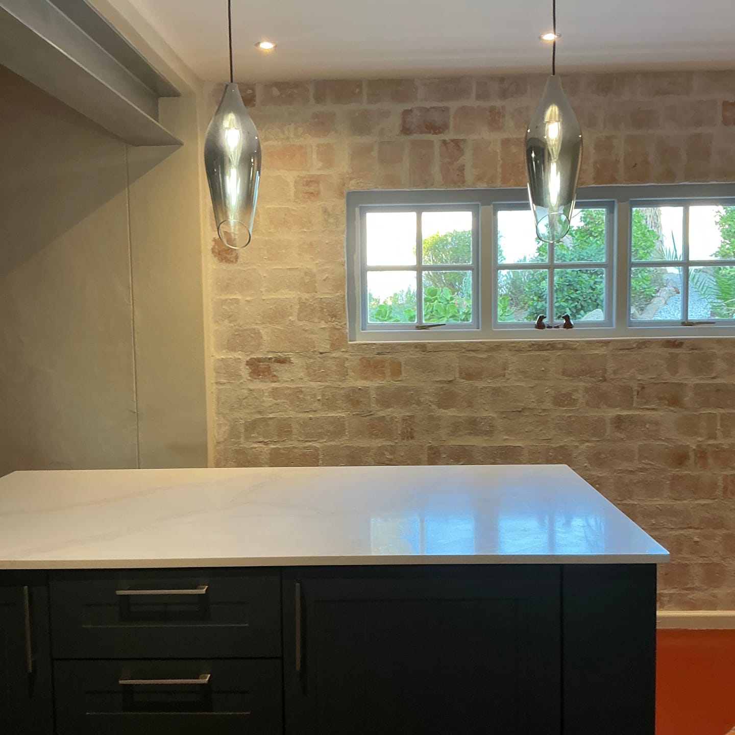 Customer photo review of Bollene Chrome And Smoke Glass Pendant Light 2 Sizes