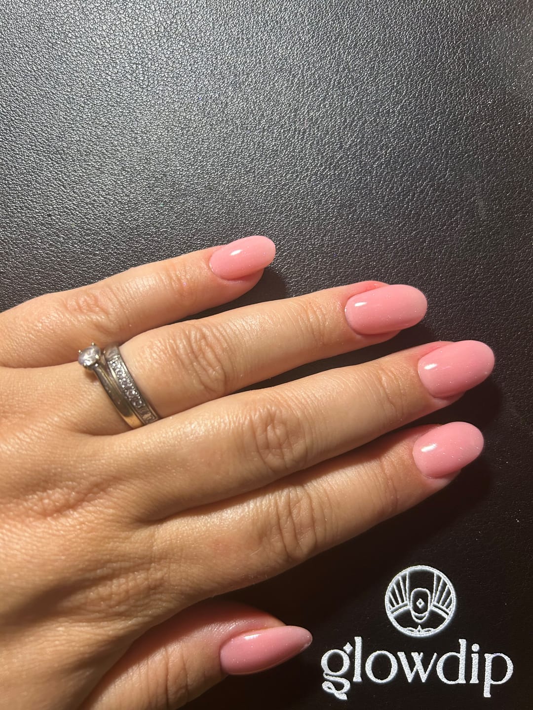 Customer photo review of Blush Petal Dipping Powder