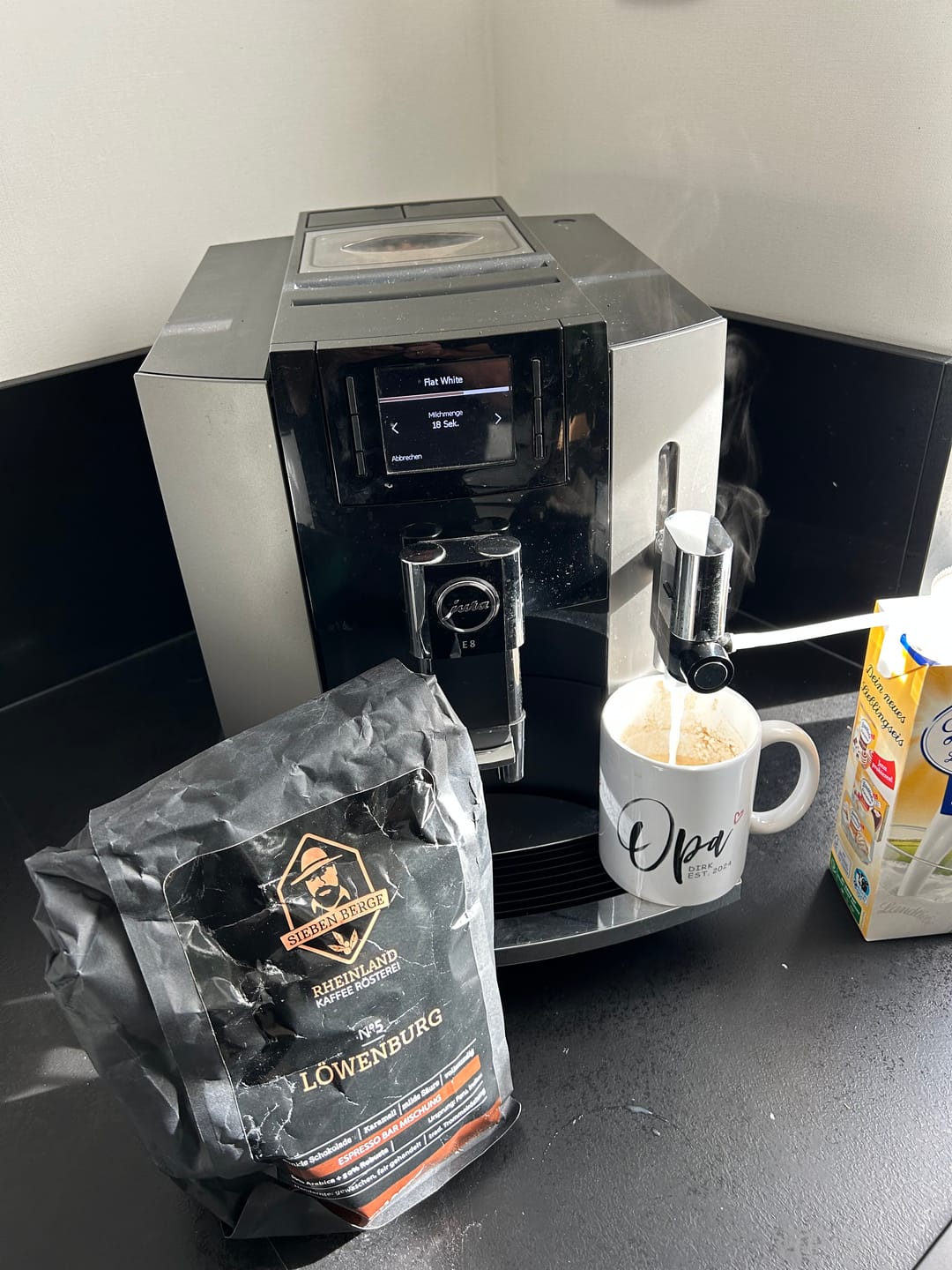 Customer photo review of N°5 Löwenburg – Kraftvolle Intensität mit samtiger Crema – Espresso Bar Mischung