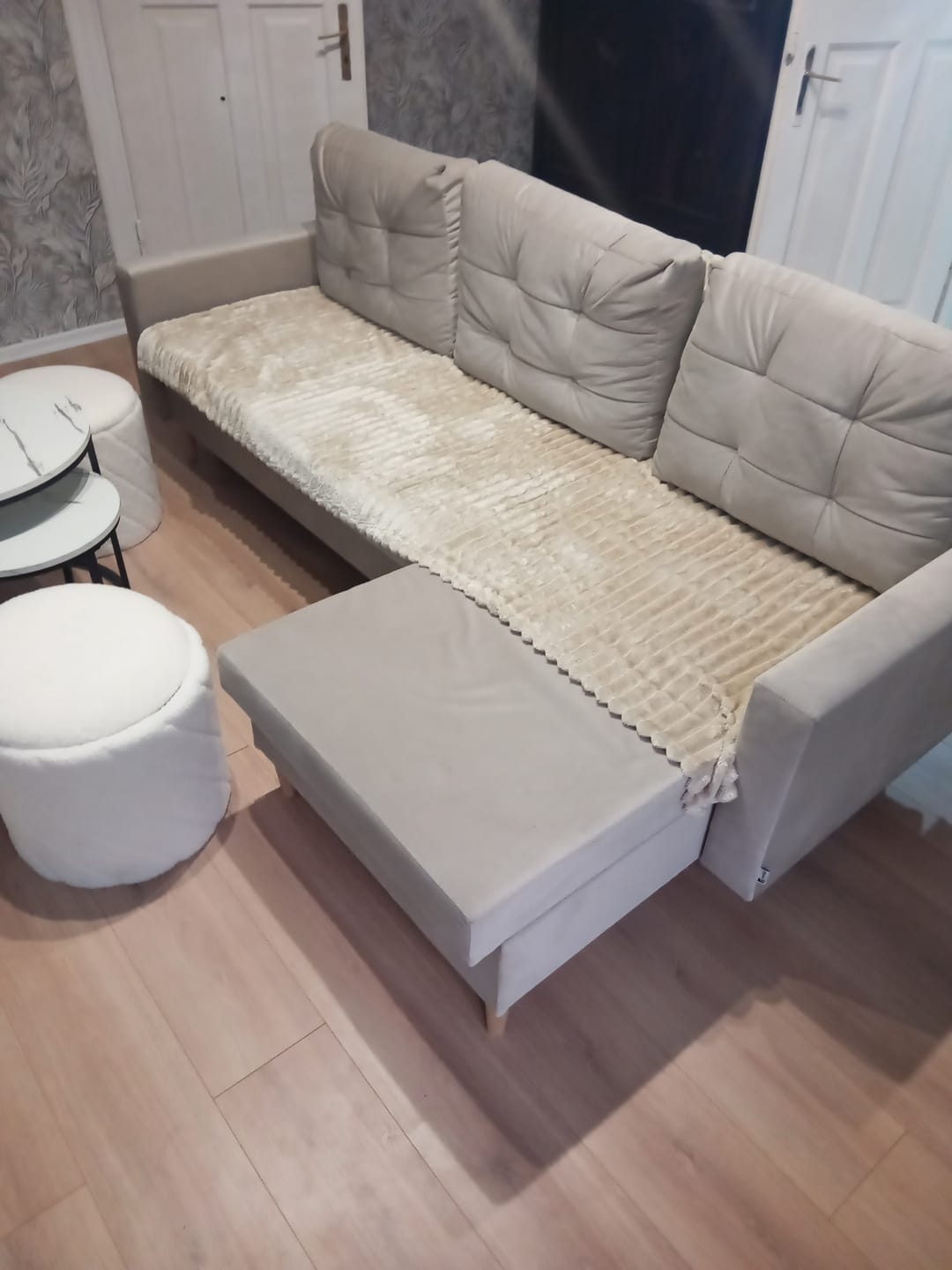 Customer photo review of Narożnik BLANK velvet