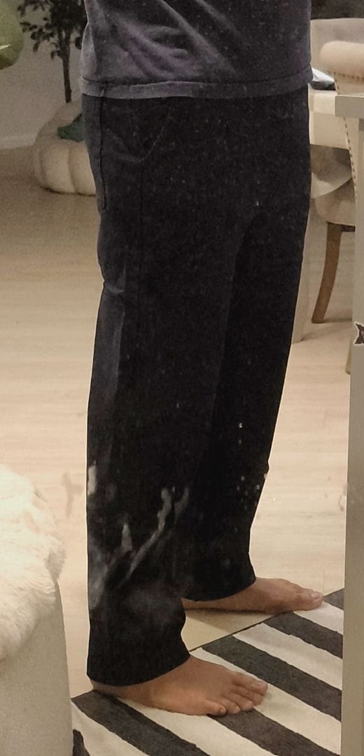 Customer photo review of Essential Stretch Cotton Pants
