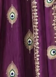 Customer photo review of Purple Embroidered Anarkali Gown