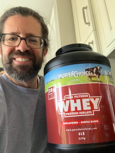 Customer photo review of Whey Protein Isolate Unflavored