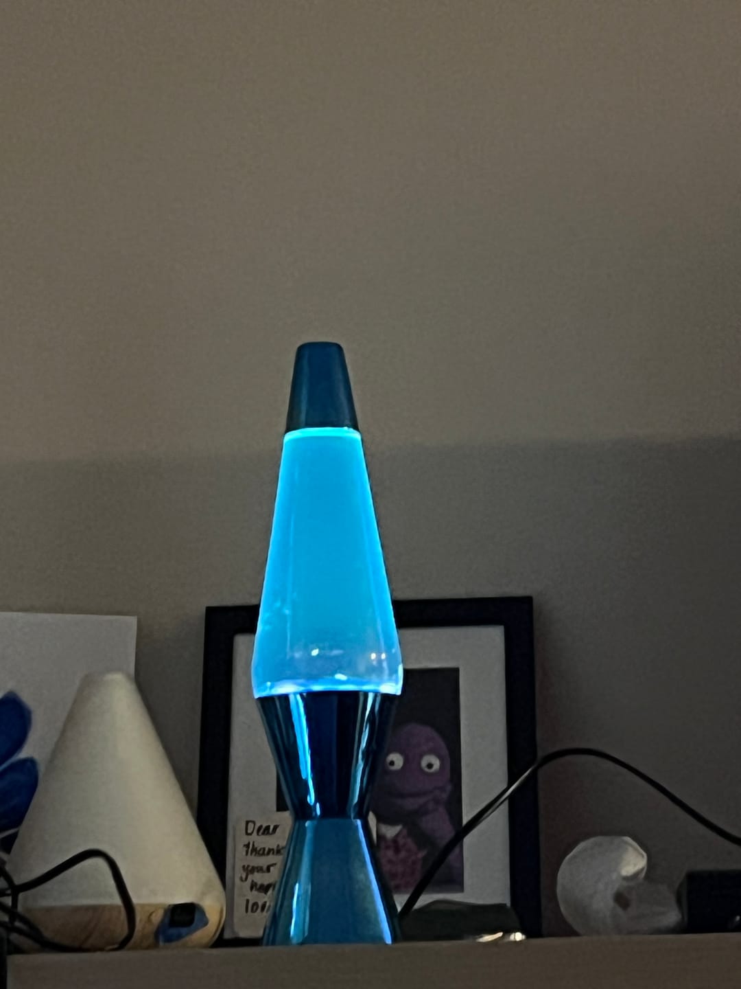Customer photo review of Blue Lava Lamp