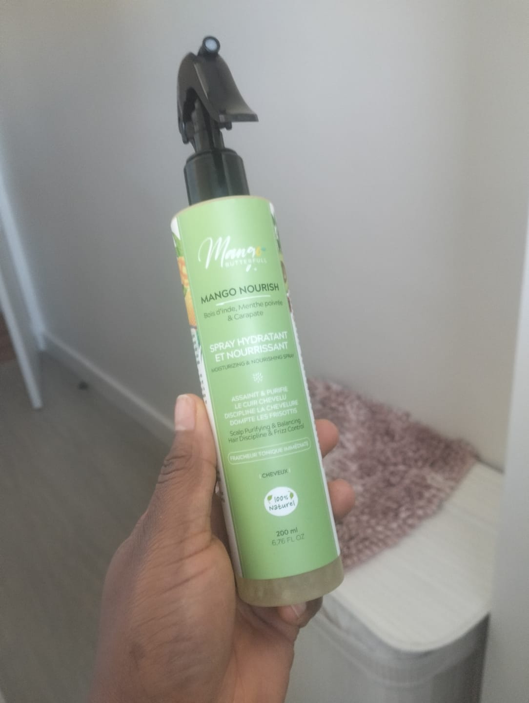 Customer photo review of Spray Hydratant et nourrissant - MANGO NOURISH