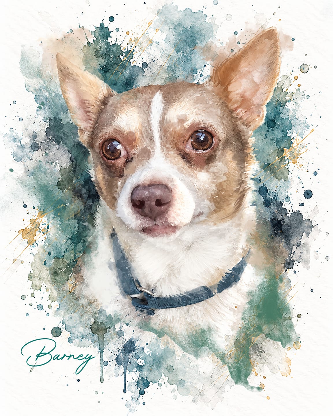 Customer photo review of Custom Pet Portrait Canvas - Contemporary Neutral