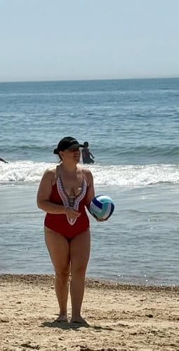 Customer photo review of Emoswim - Geraffter Bauchweg Badeanzug