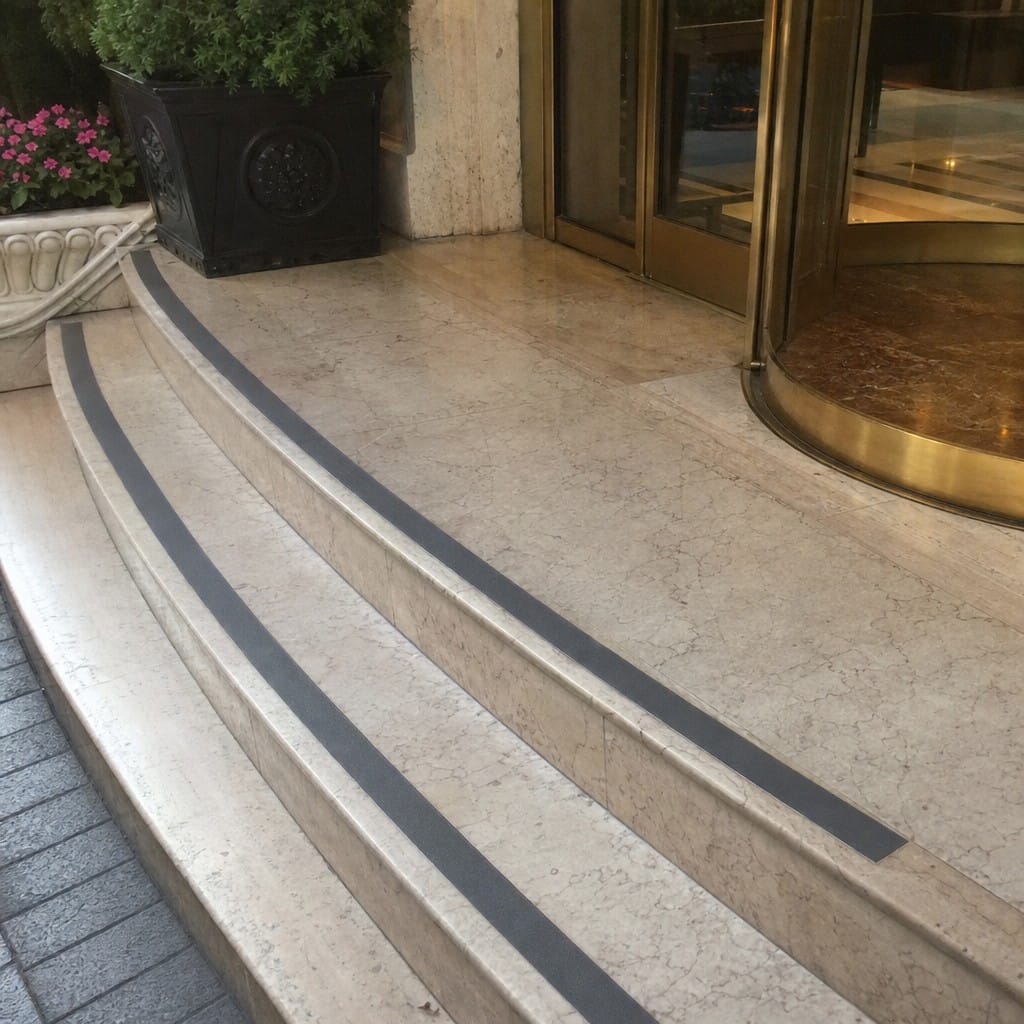 Customer photo review of 55mm Carborundum Stair Insert Cut to Any Size