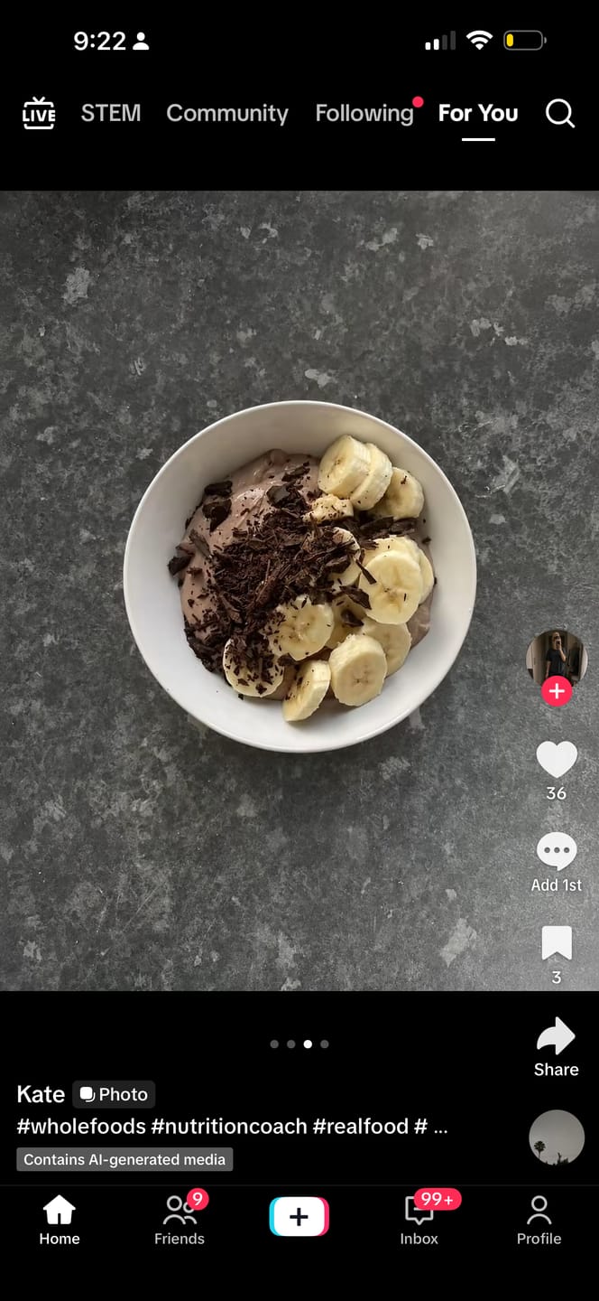 Customer photo review of Whey Protein