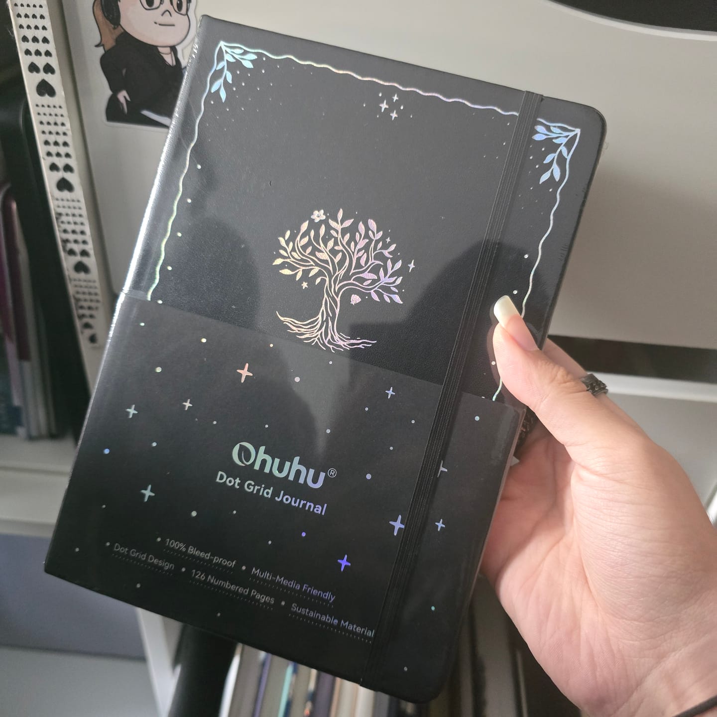 Customer photo review of Ohuhu Bleedproof Bullet Dotted Journal Notebook