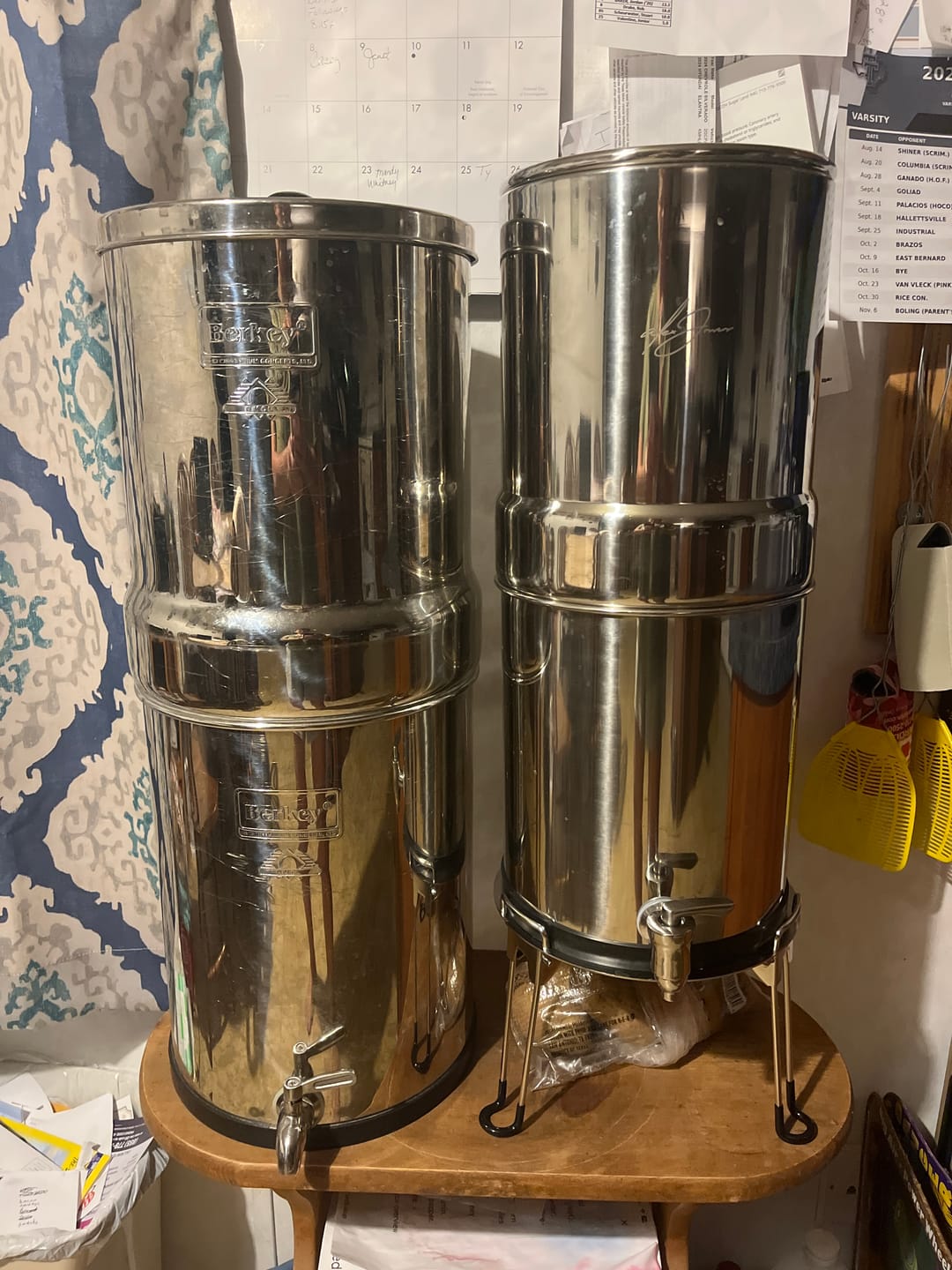 Customer photo review of Dual Carbon Platinum Gravity-Fed Water Filter System