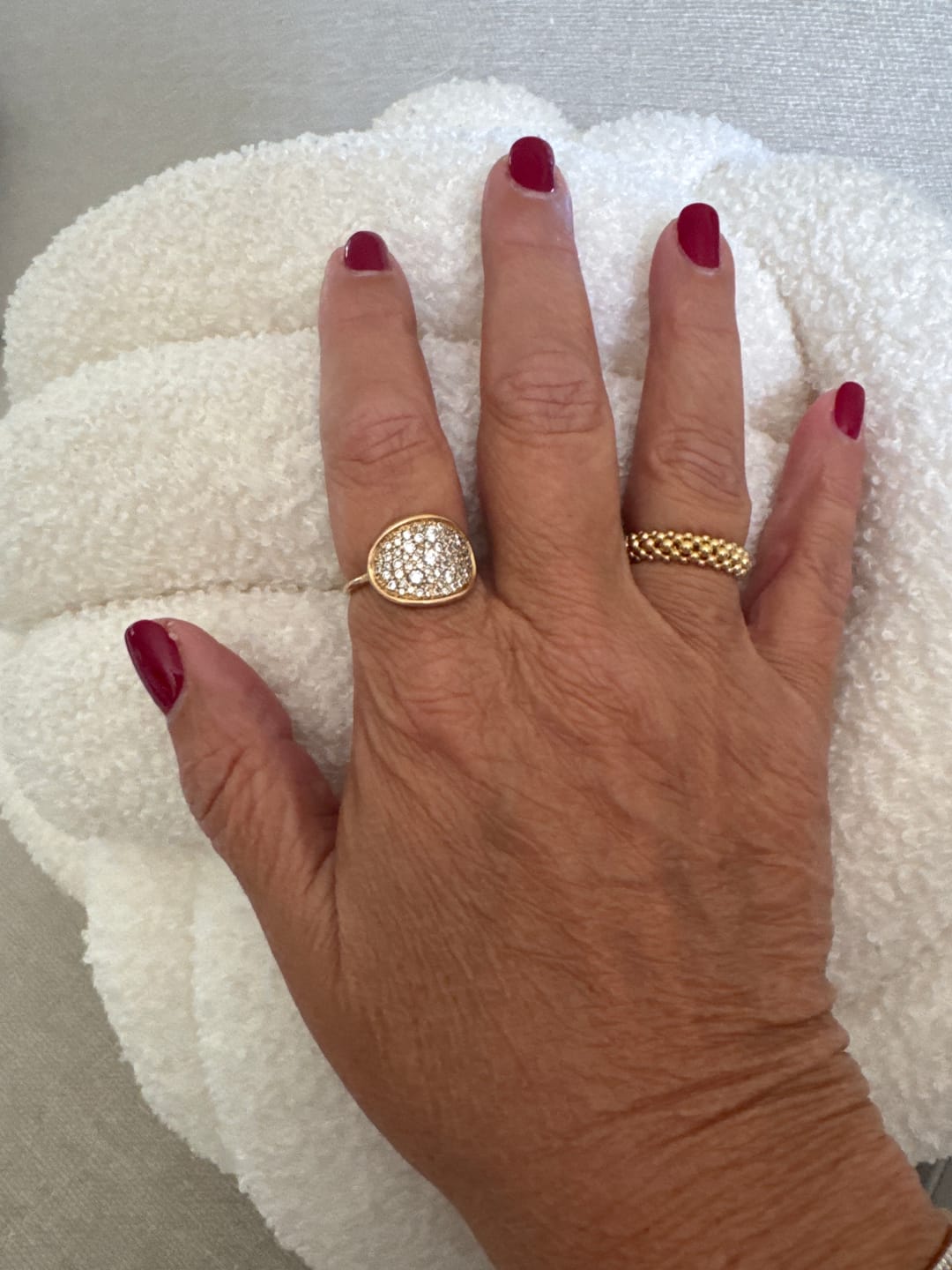 Customer photo review of Bague Perlée Boost - DORÉ