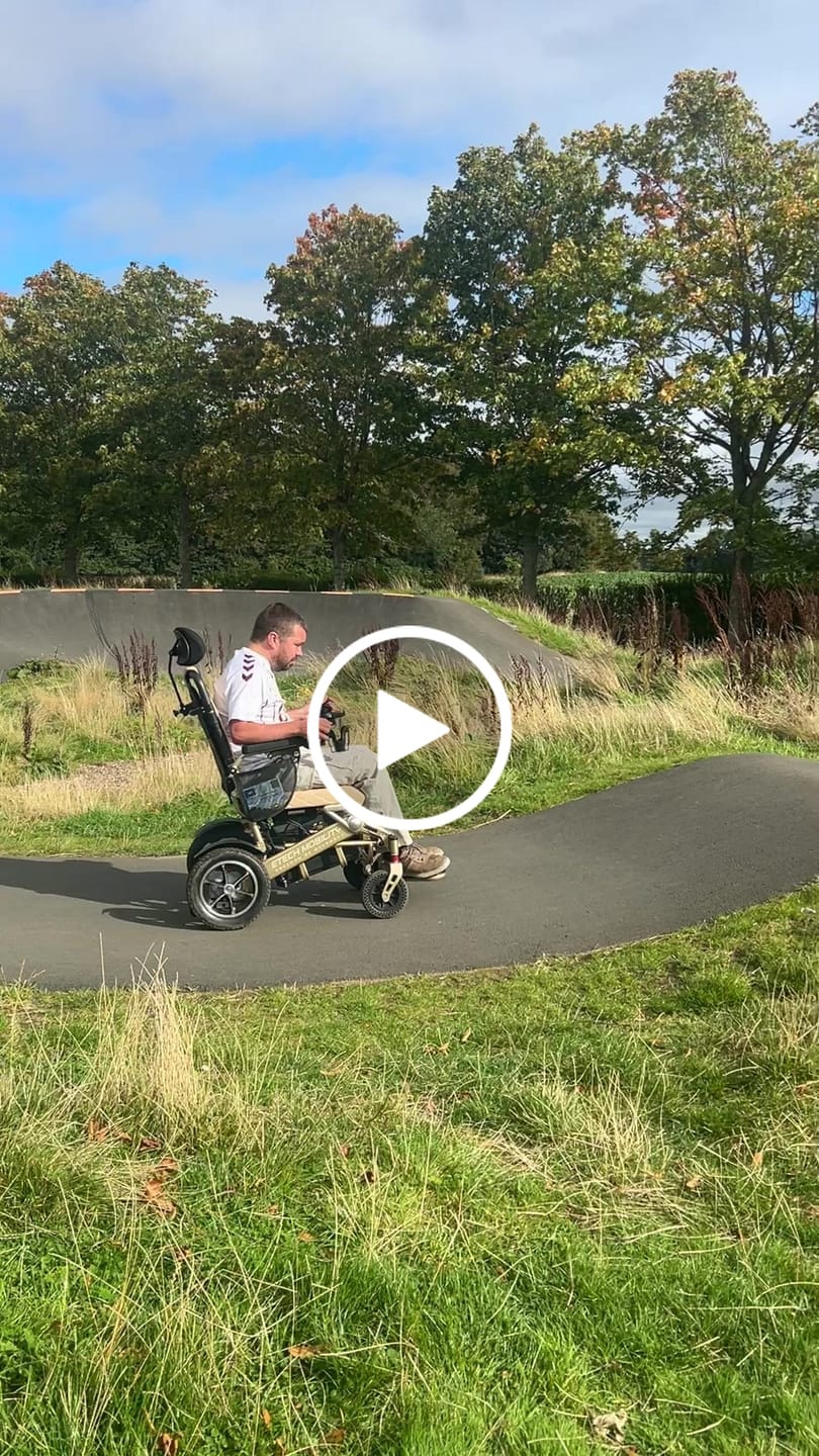 Customer video review of Luxury Leather Seat Cushion Cover for Freedom Pro, Freedom Elite, Y20 Luxe and Voyager 185 Electric Wheelchair