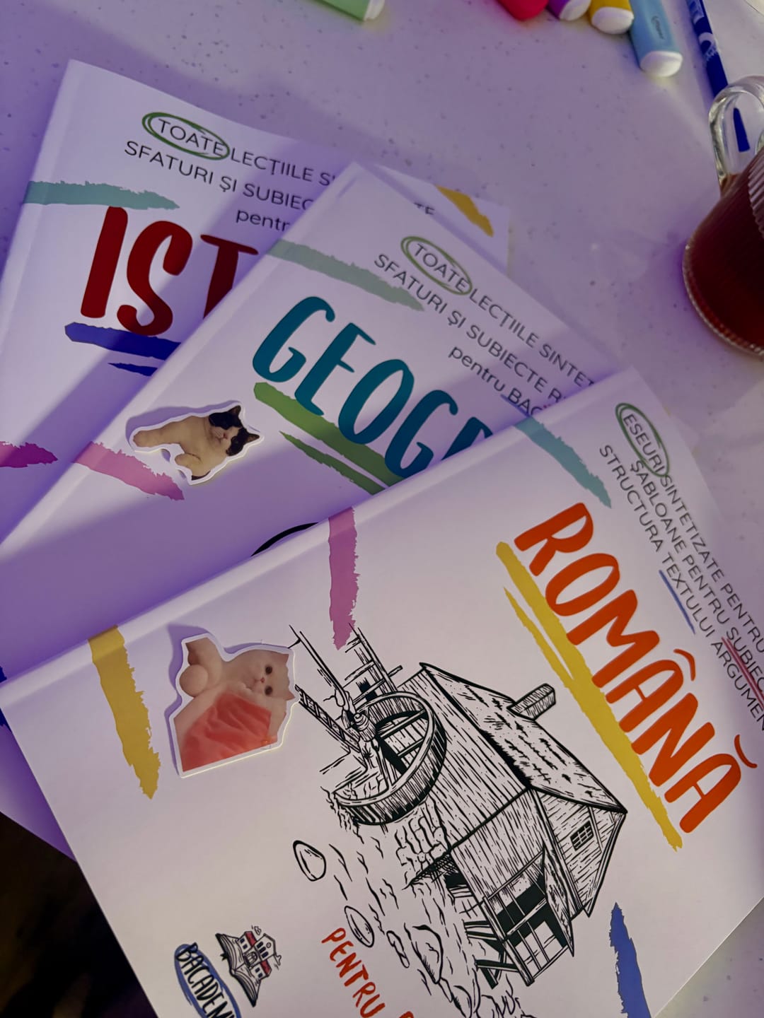 Customer photo review of Pachet Bacalaureat (Română + Istorie + Geografie) Bacademia