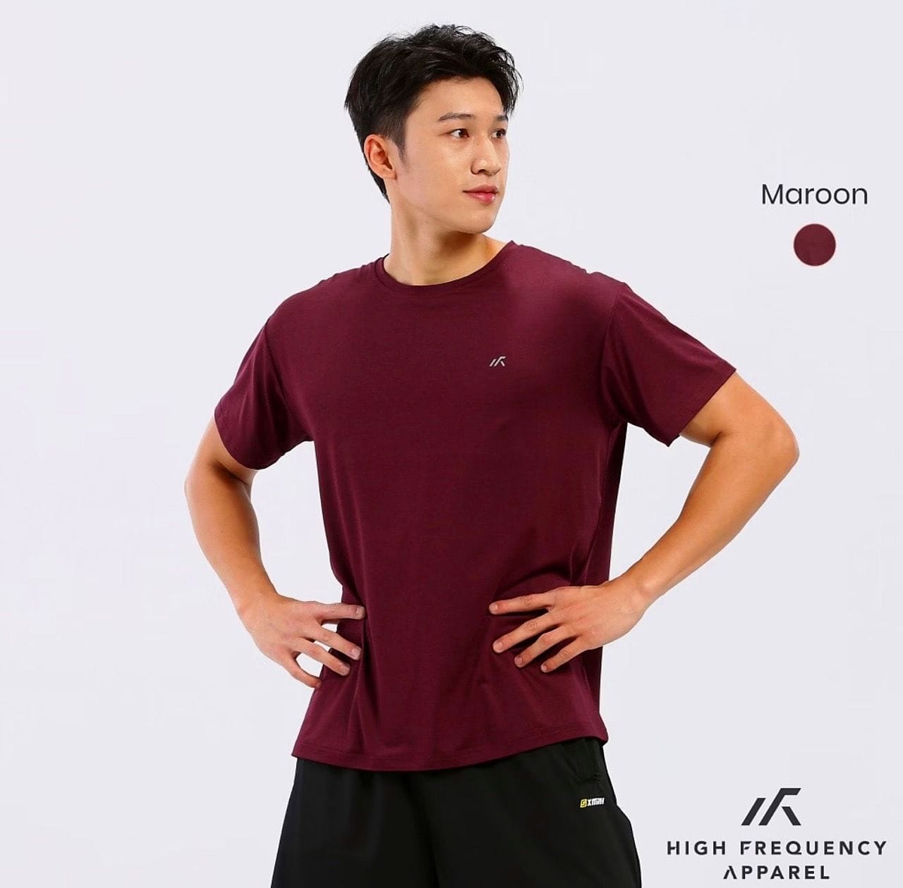Customer photo review of Dri-Fit Heather Crew Neck Short Sleeve T-Shirt